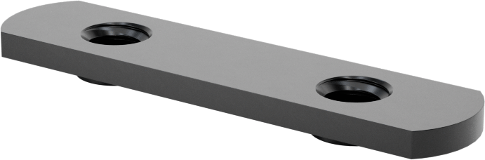 T-Yivli Çerçeve, 1" Yüksekliğinde Tek Ray için Uç Beslemeli Çift Somun, 1/4"-20 Diş