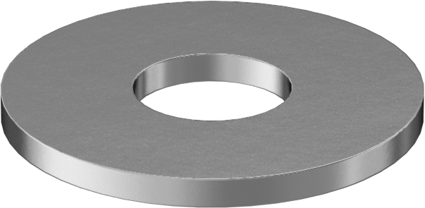 18-8 Paslanmaz Çelik SAE Pul, 2 Numaralı Vida Boyutu için, 0.094" İç Çap, 0.250" Dış Çap — 18-8 Stainless Steel, Stainless Steel, 0.094",…