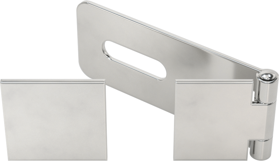 304 Paslanmaz Çelik Asma Kilitli Mandal, 3.5" x 1.5" x 1/16" Kol