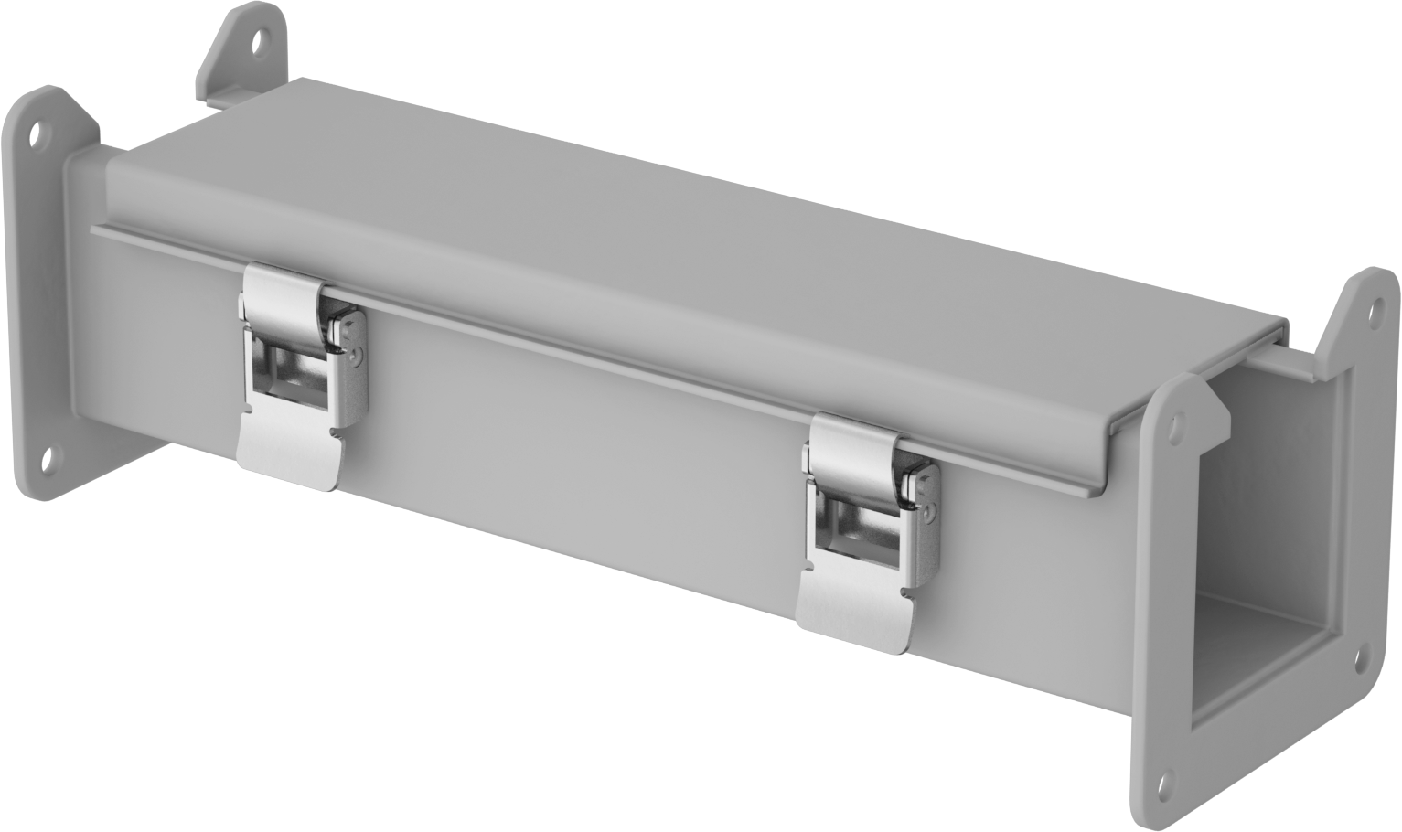 Toz Dayanıklı Kablo Kanalı, 2-1/2" Genişlik x 2-1/2" Derinlik, 1 Fit Uzunluğunda