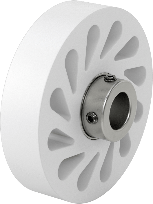 Yağa Dayanıklı Flex-Grip Tahrik Silindiri, 20 A Durometre, 4" Çap x 29/32" Genişlikte Silindir, 3/4" Mil Çapı için