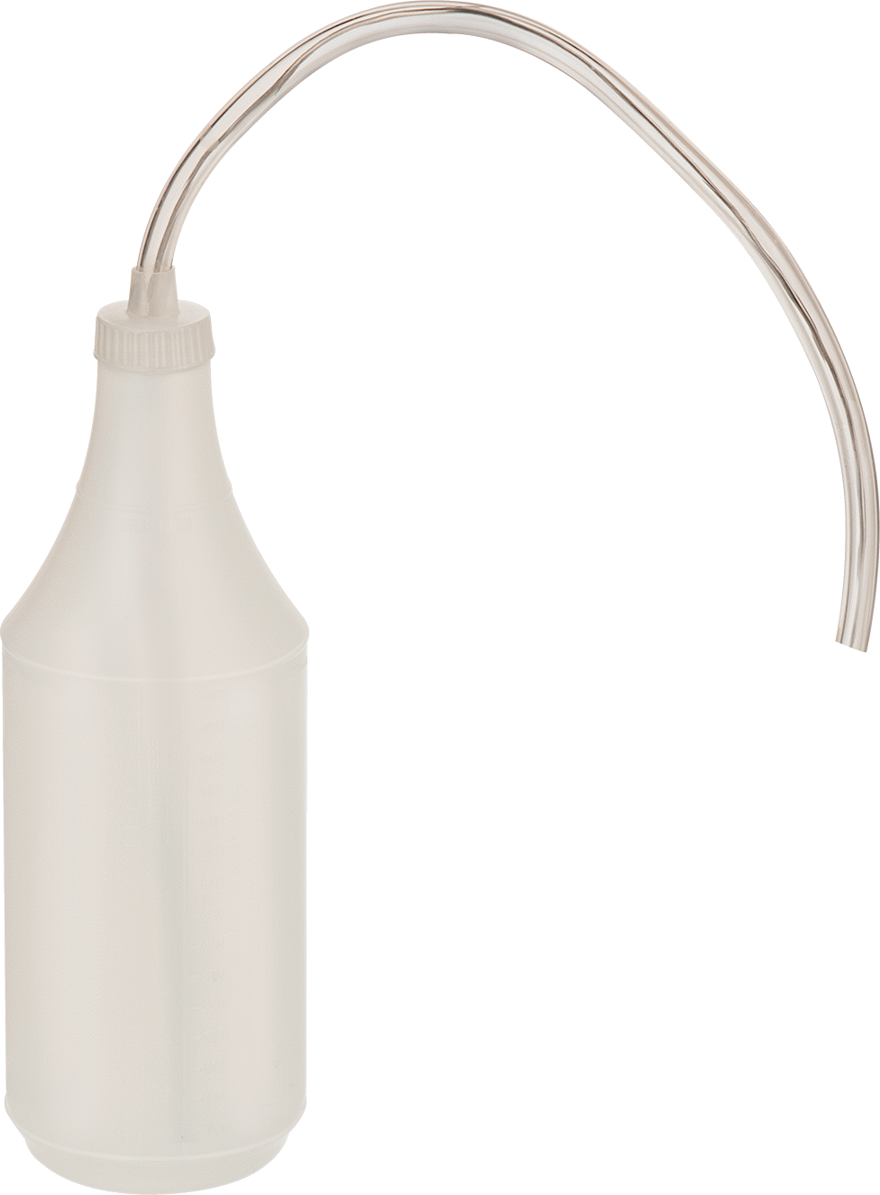 Uzatılmış Uçlu Sıkma Şişesi, Kılavuz Telli Plastik Nozul, HDPE, 32 FL. oz Kapasite — 32 fl. oz., 1,000 ml, Akış, Şeffaf