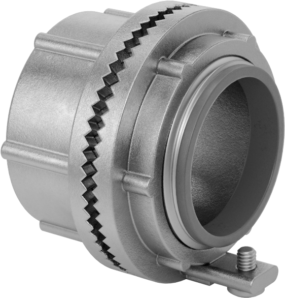 1-1/4 NPT Dişi - 1-1/4 NPSM Erkek Adaptör, Sert Paslanmaz Çelik Kanal için — Adaptör, Konektör, 316 Stainless Steel, Stainless Steel, Düz