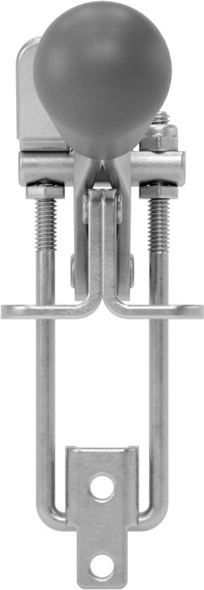 Dik Açı Mandallı Mandal Kelepçe, 18-8 Paslanmaz Çelik, 500 lbs. Tutma Kapasitesi, 1-1/2" Kol Hareketi