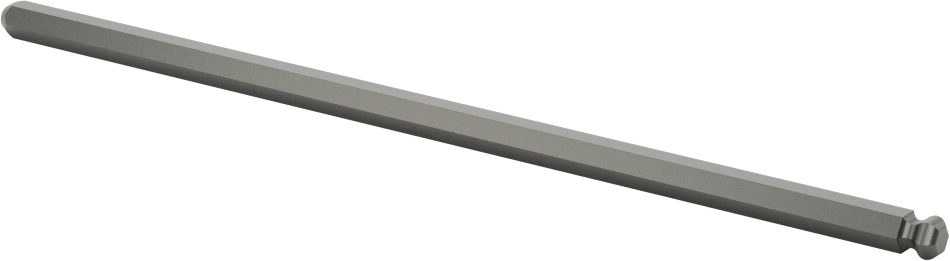 Bilyalı Uçlu Tornavida Mili, 4.5 mm Altıgen Ölçü, 5-1/2" Toplam Uzunluk — 4.5 mm, Bilye, Mil