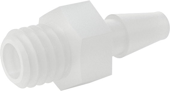 Sıkı Sızdırmazlık Nem Dirençli Tırnaklı Boru Bağlantı Parçası, Hava ve Su için, Düz Adaptör, 3 mm İç Çap x M6 Diş