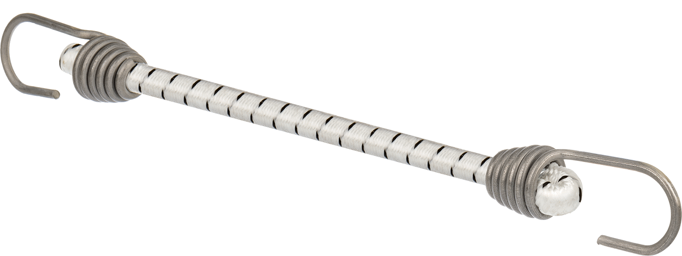 Elastik bungee kordonları, Tuz Suyuna Dayanıklı, 12 inç Toplam Uzunluk, 13/32" Çap