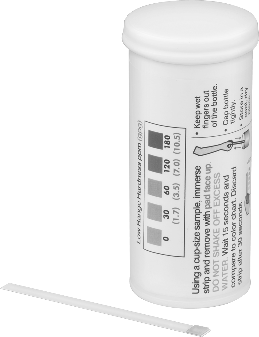 Tek Maddeli Su Kalitesi Test Şeritleri, Su Sertliği (Toplam; 0-180 PPM), 50 Şeritli — Toplam Sertlik, 50