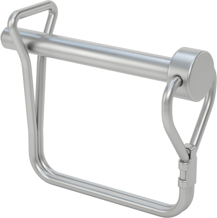 Alüminyum Cıvatalı Teleskopik Çerçeve Rayı için Kilitli Pim — Konektör, 18-8 Stainless Steel, Stainless Steel, 1 1⁄2", 1 3⁄4", 2"
