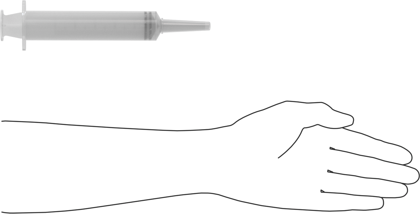 Plastik Şırınga, 0.15 inç iç çaplı konik uçlu, Şeffaf, 50 ml Kapasite