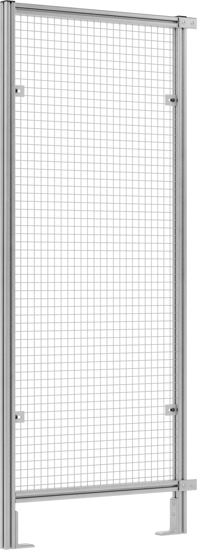 T-Yivli Çerçeveleme Makinesi Koruyucusu için 6 Fit Toplam Yükseklik x 2'6" Genişlikli Tel Örgü Panel — Panel, Tel Örgü, Çelik