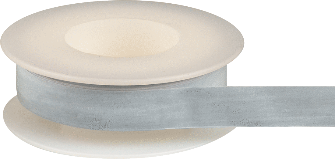 Yüksek Yoğunluklu Diş Sızdırmazlık Bandı, Nikel Dolgu İçeren PTFE, 0.004" Kalınlığında, 3/8" Genişlik, 14 Yarda, Beyaz
