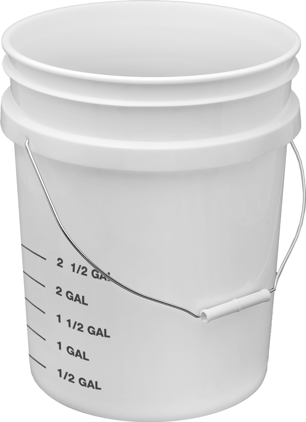 Dereceli Kova, 5 Galon Kapasite — 5 gal., Yuvarlak, 11 3⁄4"