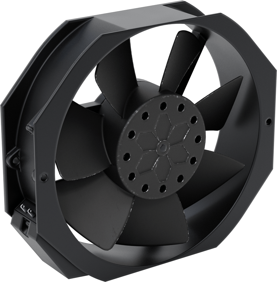 Ekipman Soğutma Fanı, Dikdörtgen, 120V AC, Hızlı Ayırma, 5.91" Yükseklik x 6.77" Genişlik, 175 CFM