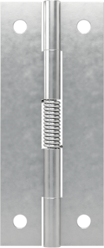 Yaylı Menteşe, Delikli, Kendinden Açılan, Alüminyum, 2-1/2" x 17/32" Kapı Kanadı
