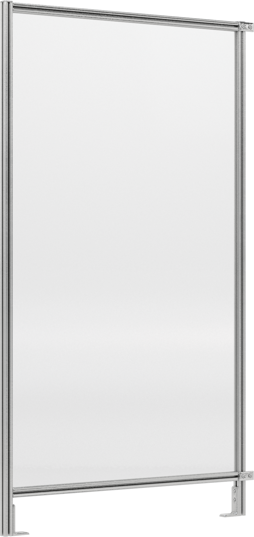 7 Fit Toplam Yükseklik x 4'0" Genişlik T-Yivli Çerçeveleme Makinesi Koruyucusu için Katı Panel — Panel, Katı, Plastic, Polycarbonate