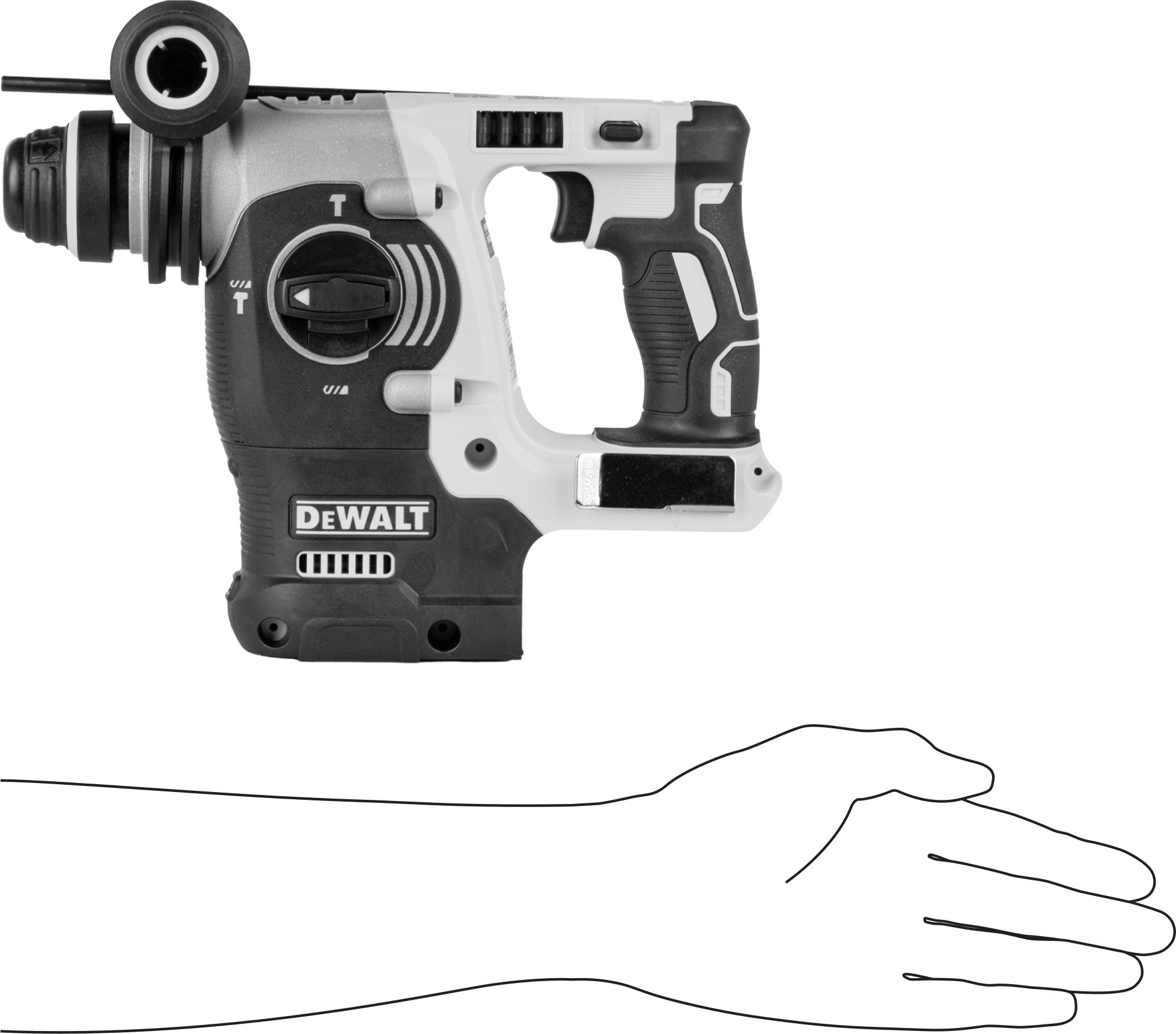 DeWalt Akülü Döner Çekiç, Model Numarası Dch273P2
