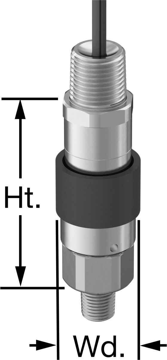 Basınç Şalteri, Kompakt, Tel Uçları, 1/4 NPT, 400-4700 PSI Ayar Noktası