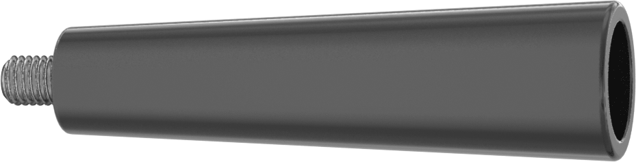 Plastik Konik Sap, M8 x 1.25 mm Dişli 10 mm Uzunlukta Saplama — M8, Kol, Makine, Sabit