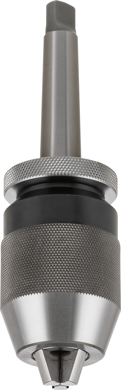 Entegre Mil ile Anahtarsız Matkap Mandreni, #2 Morse Konik, Albrecht #Cp130-2mT 1/32"-1/2" Şaft