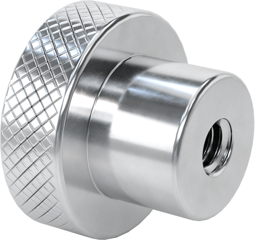 Avuç İçi Tutuşlu Dişli Delikli Topuzlar, 1/4"-20 Dişli Delikli