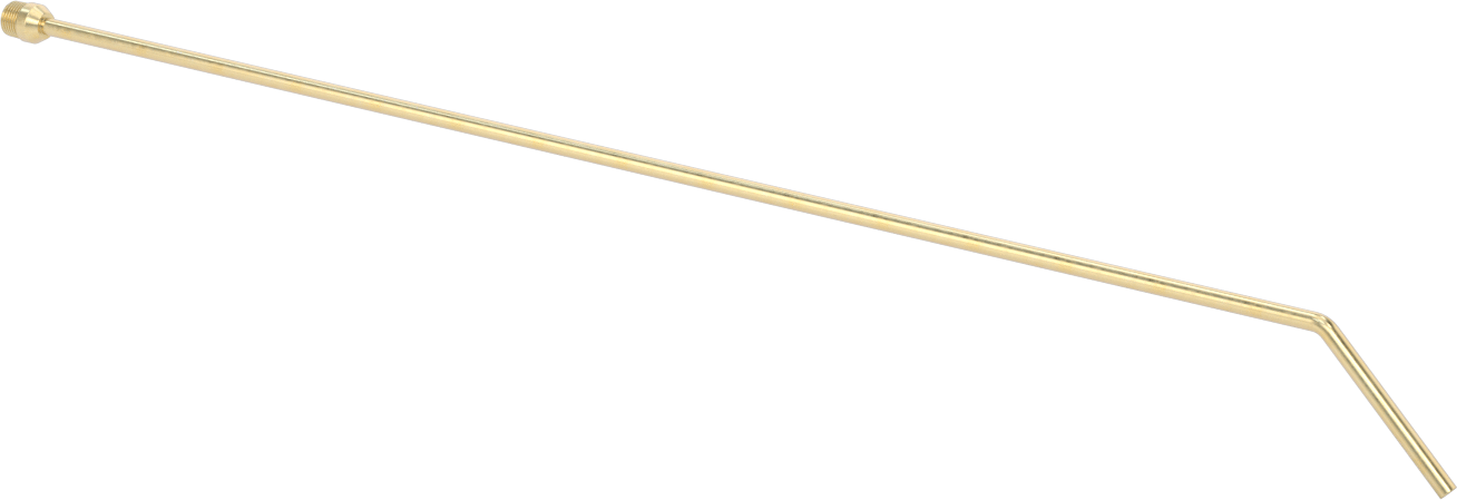 Chip-Guard Tabanca Üfleme Tabancası için 18" Uzunluğunda Açılı Uzun Menzilli Nozul — 18", Açılı, Odaklanmış