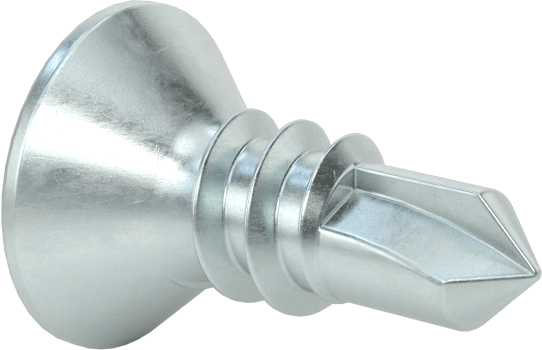 Phillips Havşa Başlı Delme Vidası, Çinko Kaplı Çelik, 10 Numaralı Vida Boyutu, 1/2" Uzunluk