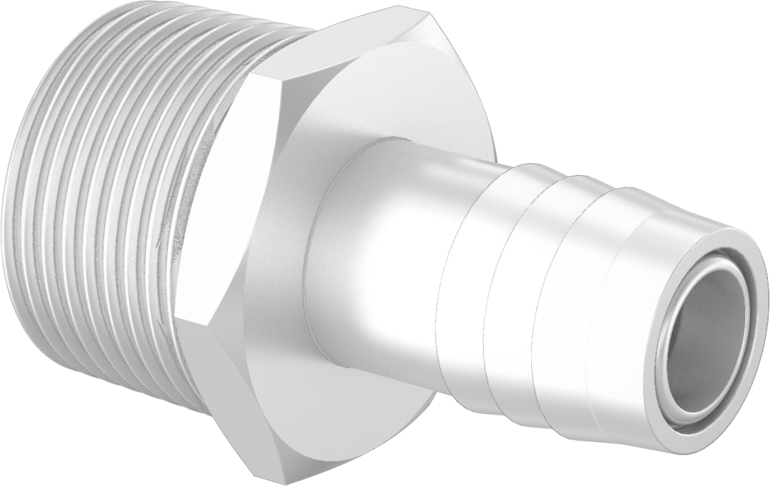 Tırnaklı Bağlantı Parçaları ile Naylon Çekvalf, Piston, 1 NPT Erkek Giriş x 3/4" Çıkış Boru İç Çapı