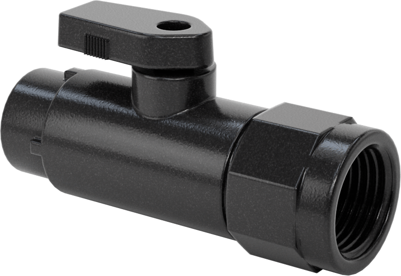 Kimyasallar için Açma/Kapama Vanası, PVDF, Adaptör, 1/4" Bas-Bağlan x 1/2 NPT Dişi