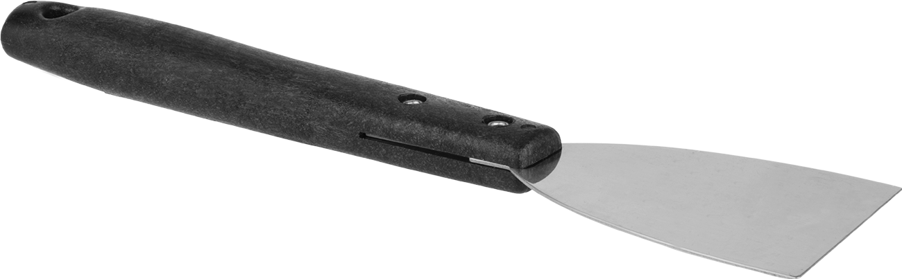 Kıvılcım Çıkarmayan Macun Bıçağı, Plastik Tutamak, 3" Genişlik x 4.25" Uzunluk Bıçak, 12-1/2" Toplam Uzunluk