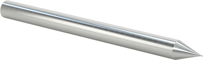 Minyatür Kaplamasız Karbür Kare Uçlu Freze, 2 Yivli, 0.2 mm Freze Çapı