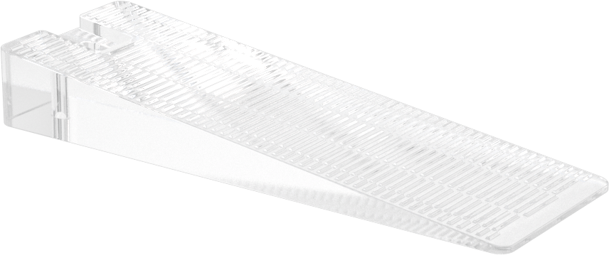 Konik Şimler, Sert Şeffaf Polipropilen Plastik, 1/32" x 15/32" Kalınlığında