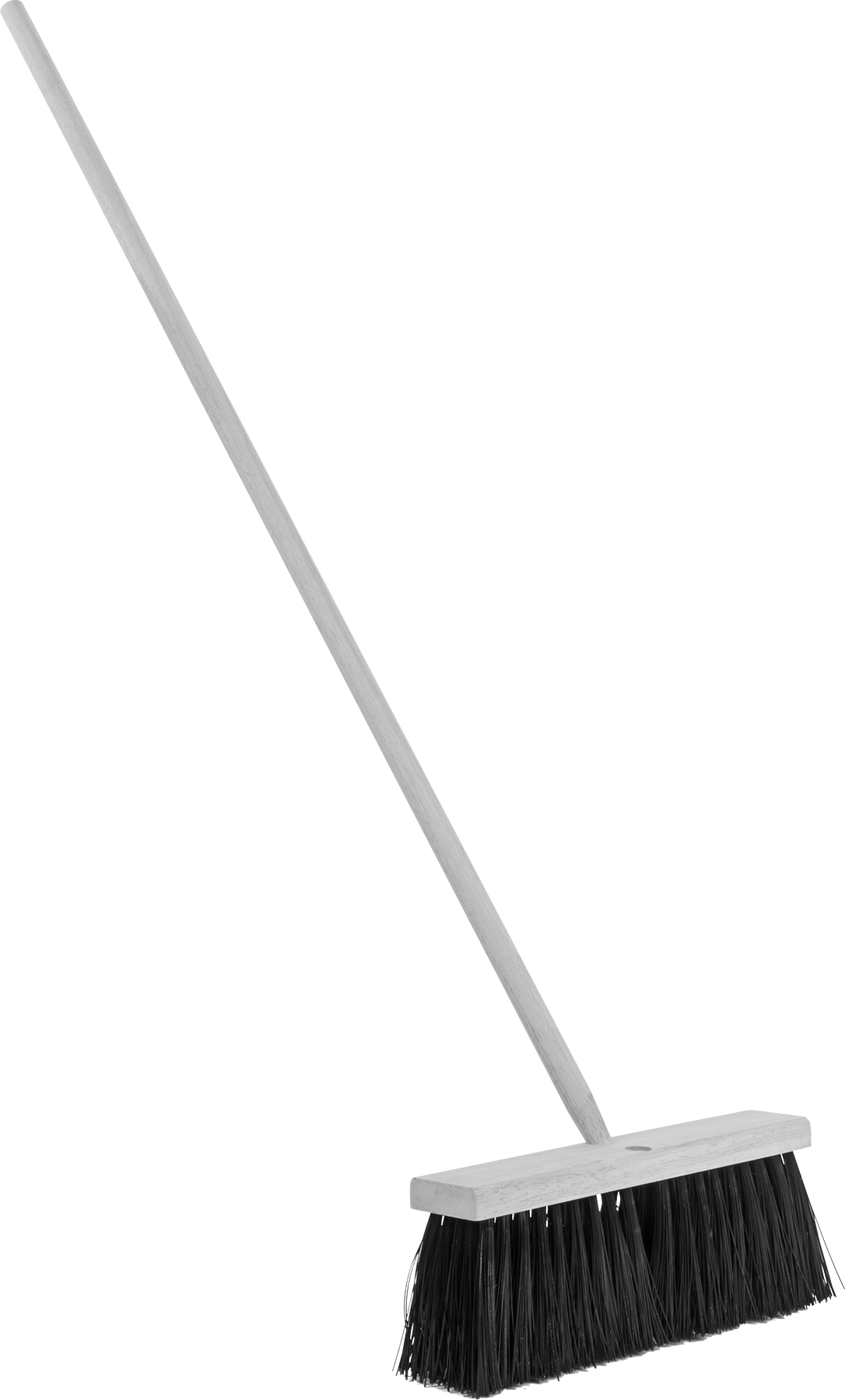 Pürüzlü Yüzeyler için Kimyasallara Dayanıklı Süpürge, 5-1/4" Uzunlukta Kıllı, 16" Genişlikte Fırça, 60 inç Uzunlukta Sap — 16", Plastic,…