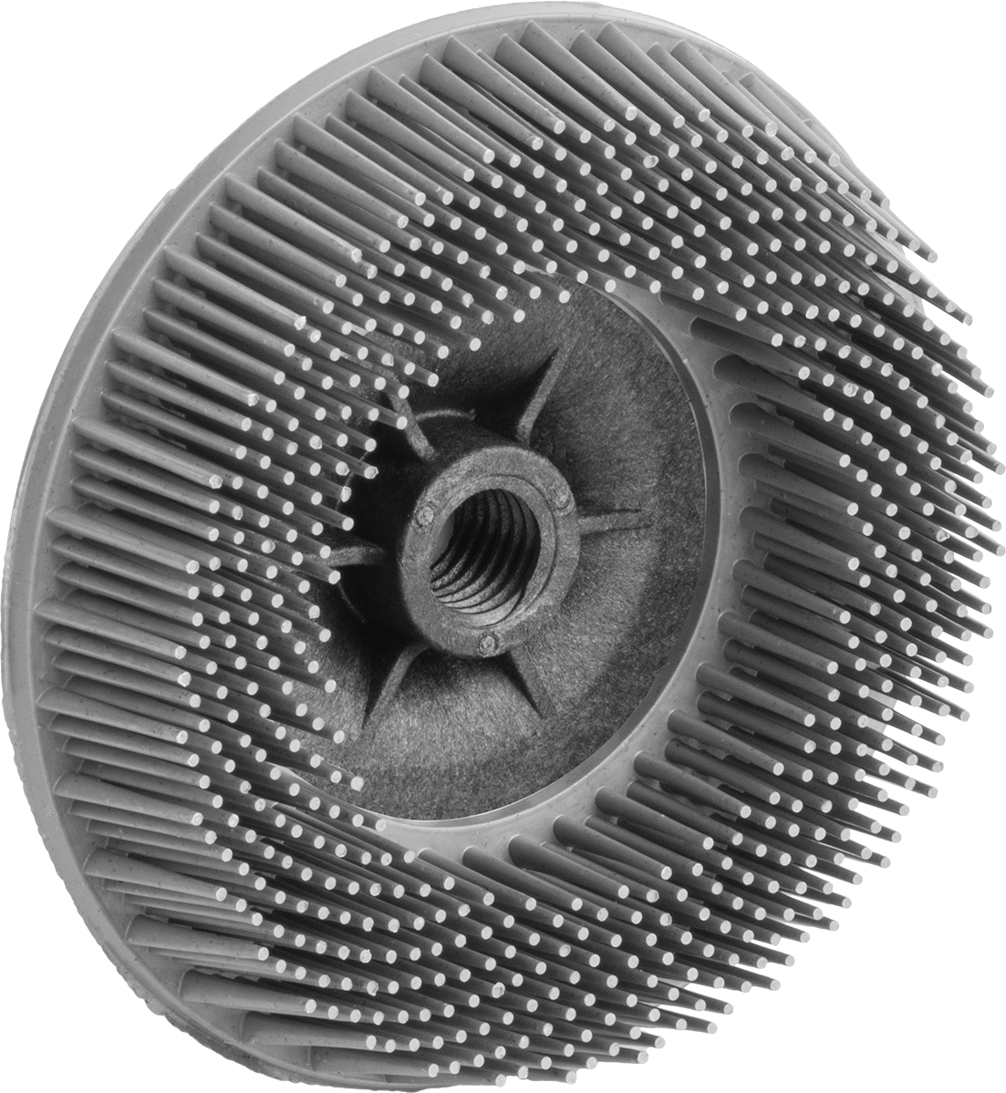 Düz Yüzeyler için Disk Zımpara Fırçası, Açı Taşlama Makinaları için, 4-1/2" Fırça Çapı — Disk, 4 1⁄2", Pirinç, Bronz, Bakır, Plastik, Pas…