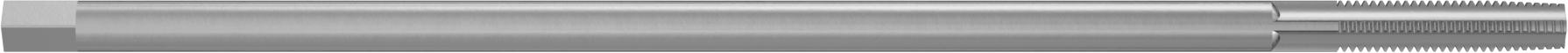 Uzun Menzilli Kılavuz, Konik Pah, M5 Boyut x 0.8 mm Adım x 7/8" Uzunlukta Diş