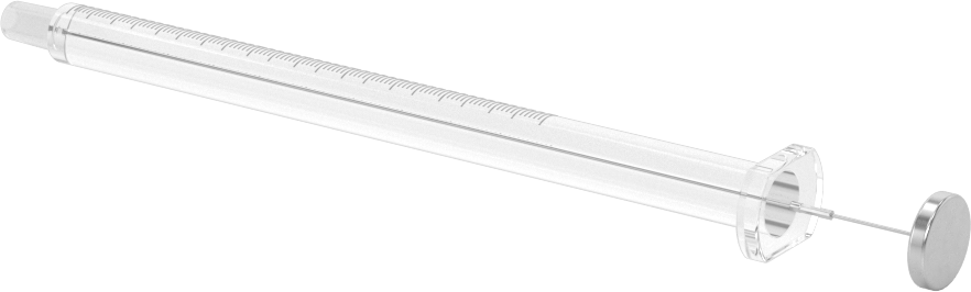 Cam Şırınga, Luer Slip Bağlantılı, PTFE Piston, 0.01 ml Kapasite