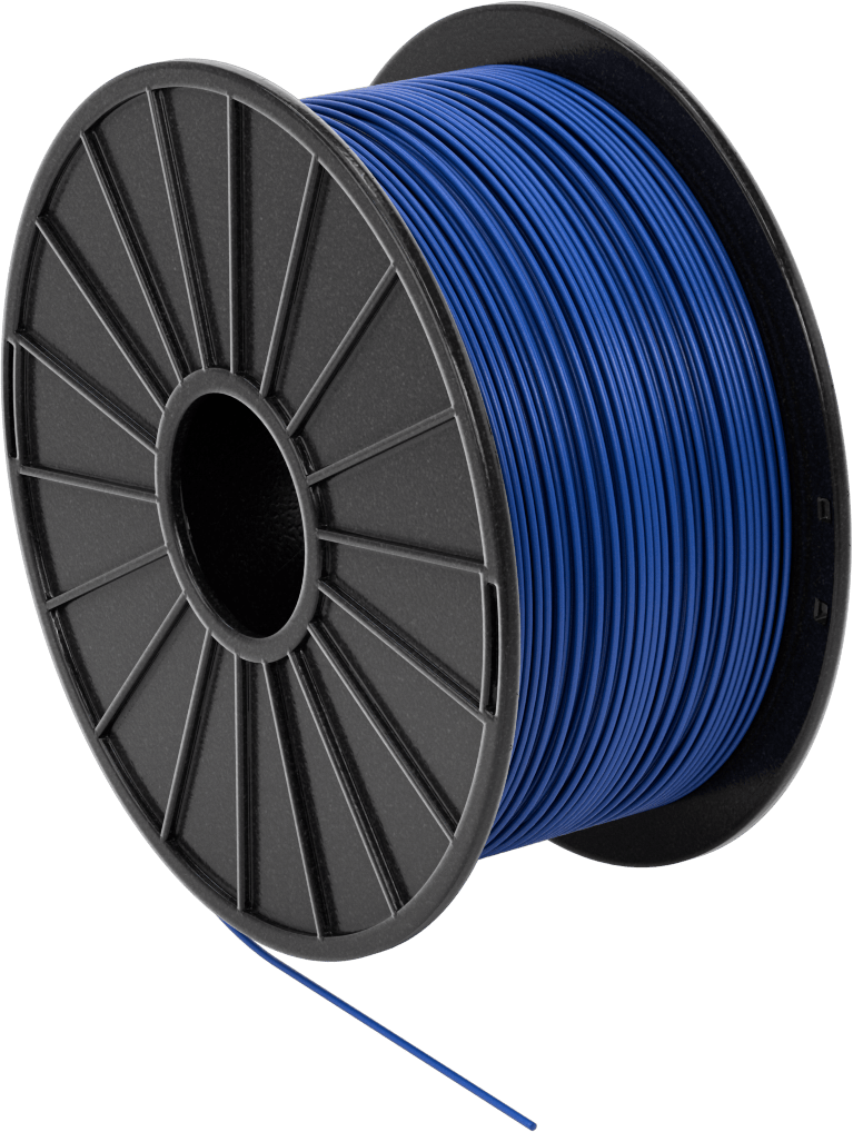 Kolay Baskı 3D Yazıcı Filamenti, Pla, Opak Mavi, 1.75 mm Çap, 1000 G