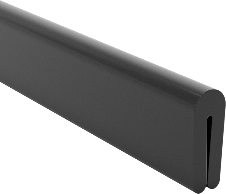 Plastik Kenar Çıtası, İletken, 1/32" Genişlik x 3/8" İç Yükseklik