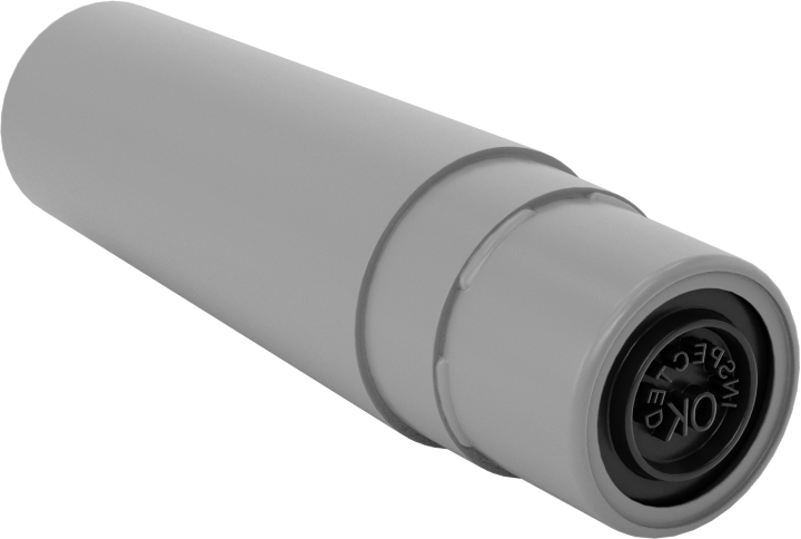 Kontrol Lastik Damgası, Siyah Mürekkepli, Denetim Tamam Mesajı, 3/8" Çaplı Baskı — 3⁄8", Siyah, Kendinden Mürekkeplenen