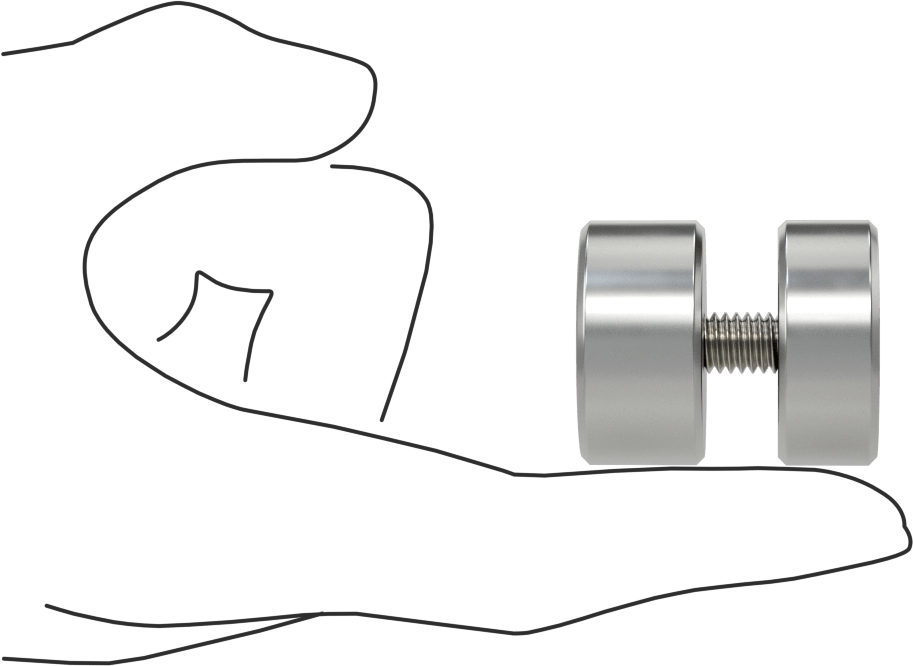 İki Parçalı Mesafe Paneli Asma Braketi, 3/8" Maksimum Panel Kalınlığı için, 5/8" ve 1/2" Uzunluğunda Kenarlar