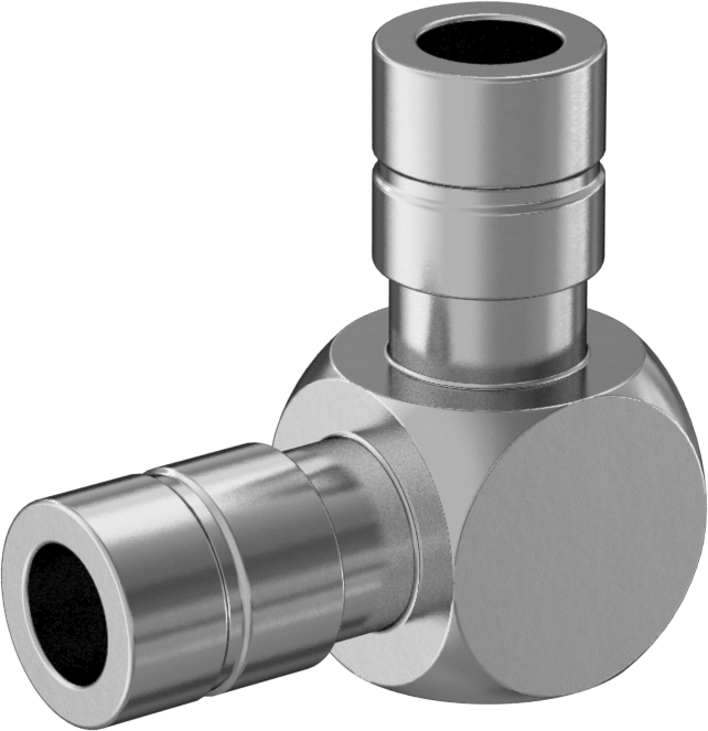 Kimyasallar için Paslanmaz Çelik Bas-Bağlan Tüp Bağlantı Elemanı, 1/4" Boru Dış Çapı x 1/4" Boru Dış Çapı için Dirsek Konektörü — 1⁄4", 3…