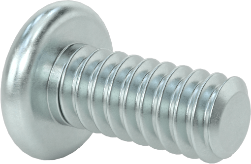 Metal için Yuvarlak Başlı Diş Açma Vidaları, Phillips Tahrik, Çinko Kaplı Çelik, 4-40 Diş, 1/4" Uzunluk