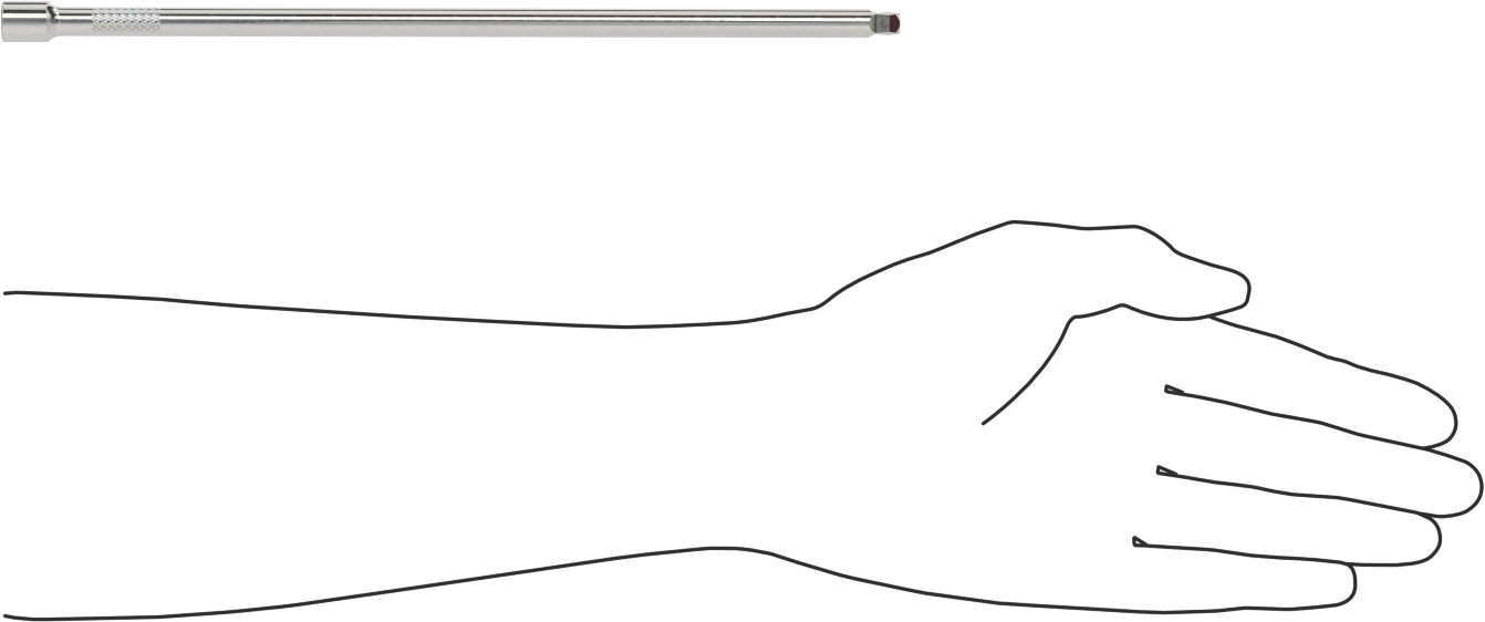 Sallantılı Soket Uzatma, 1/4" Kare Tahrik, 10" Uzunluk