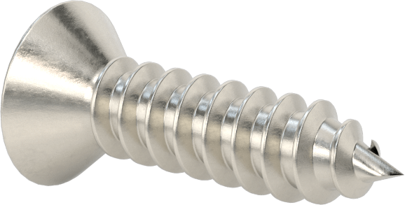 Sac Metal için Kare Tahrikli Havşa Başlı Vidalar, 18-8 Paslanmaz Çelik, 10 Numaralı Boyut, 3/4" Uzunluk