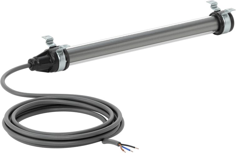 Tehlikeli Ortam Şerit Makinesi Işığı, 12-30V DC, 14-5/8" Uzunluk x 1-1/2" Yükseklik x 2-1/2" Genişlik Toplam