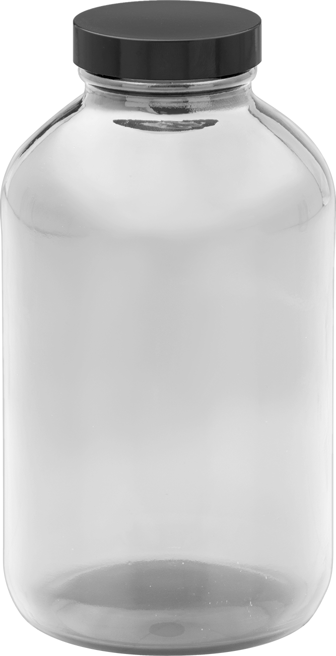 Şeffaf Cam Kavanoz, Kaplamalı Kağıt Contalı, 8 FL oz/235 ml Kapasite