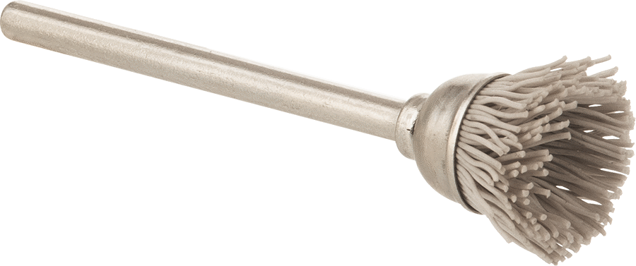 Şaftlı Zımpara Uç Fırçası, Düz Yüzeyler için, 9/16" Çaplı Kupa Fırçası — Kupa, Sap, 9⁄16"