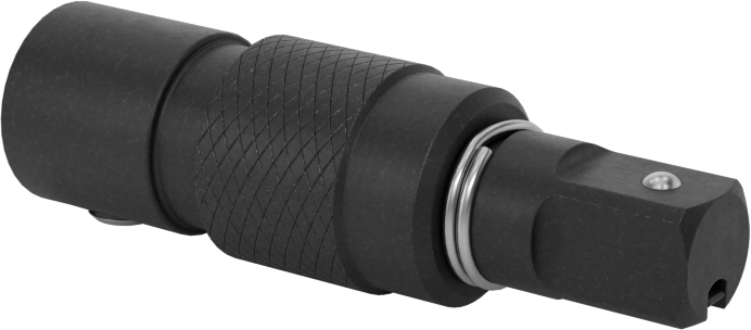 Güçlü Tutuşlu Soket Adaptörü, 1/4" Dişi x 1/4" Erkek Kare Tahrik, 1-11/16" Toplam Uzunluk