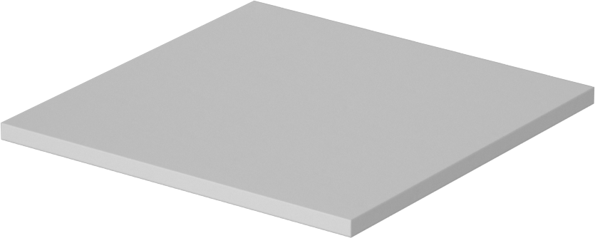 Kolay İşlenebilir Cam-Mika Seramik, 3" x 3" Levha, -330 ila 1, 100°F, 1/8" Kalınlık