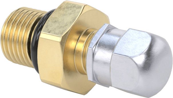 Hava Doldurma Vanası, Pirinç M10 X1 mm Diş, 7/16" Uzunluğunda Schrader, Maksimum 4000 PSI — Basınçlı Hava, Pirinç, 4,000 psi